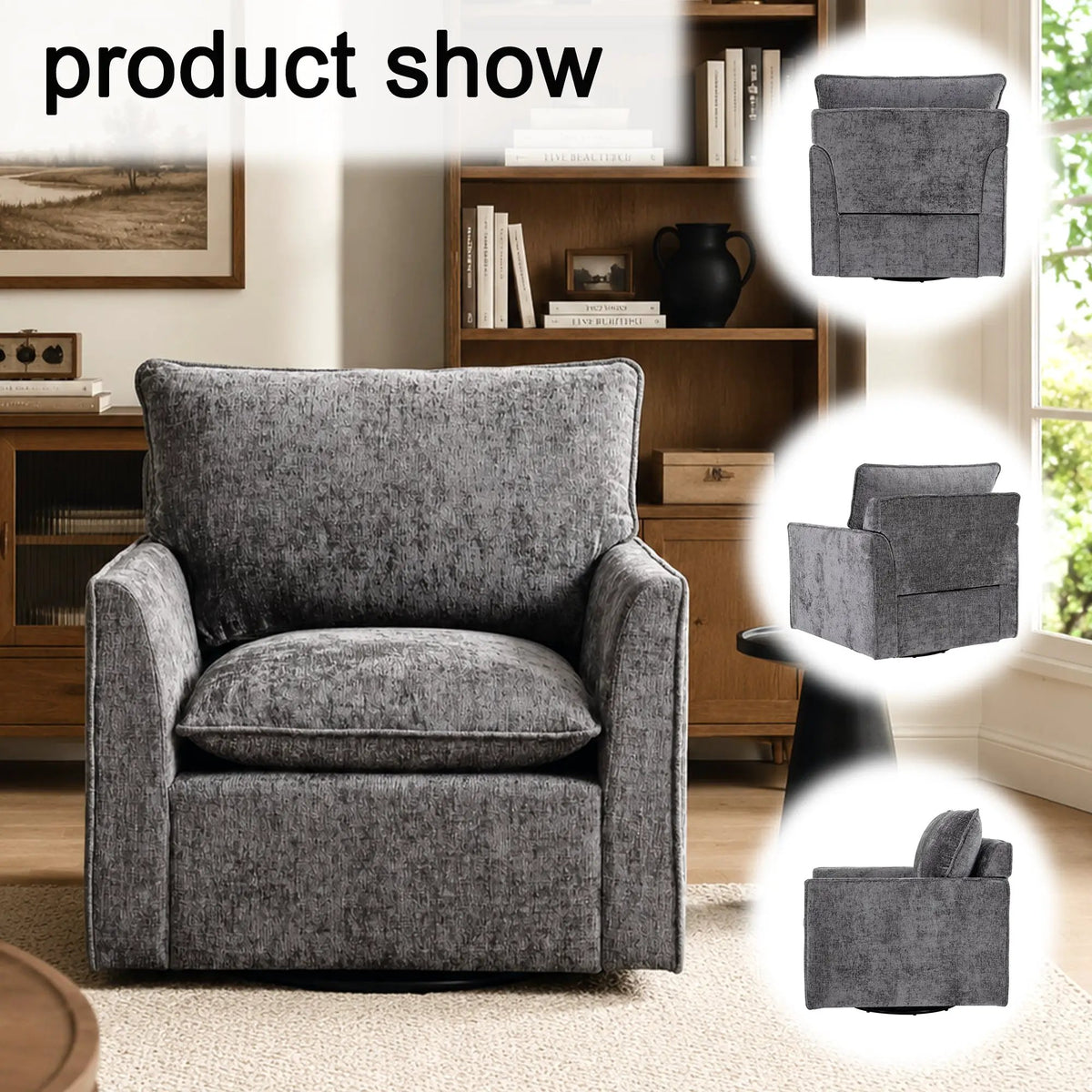360° Swivel Accent Chair, photo 7 of 10