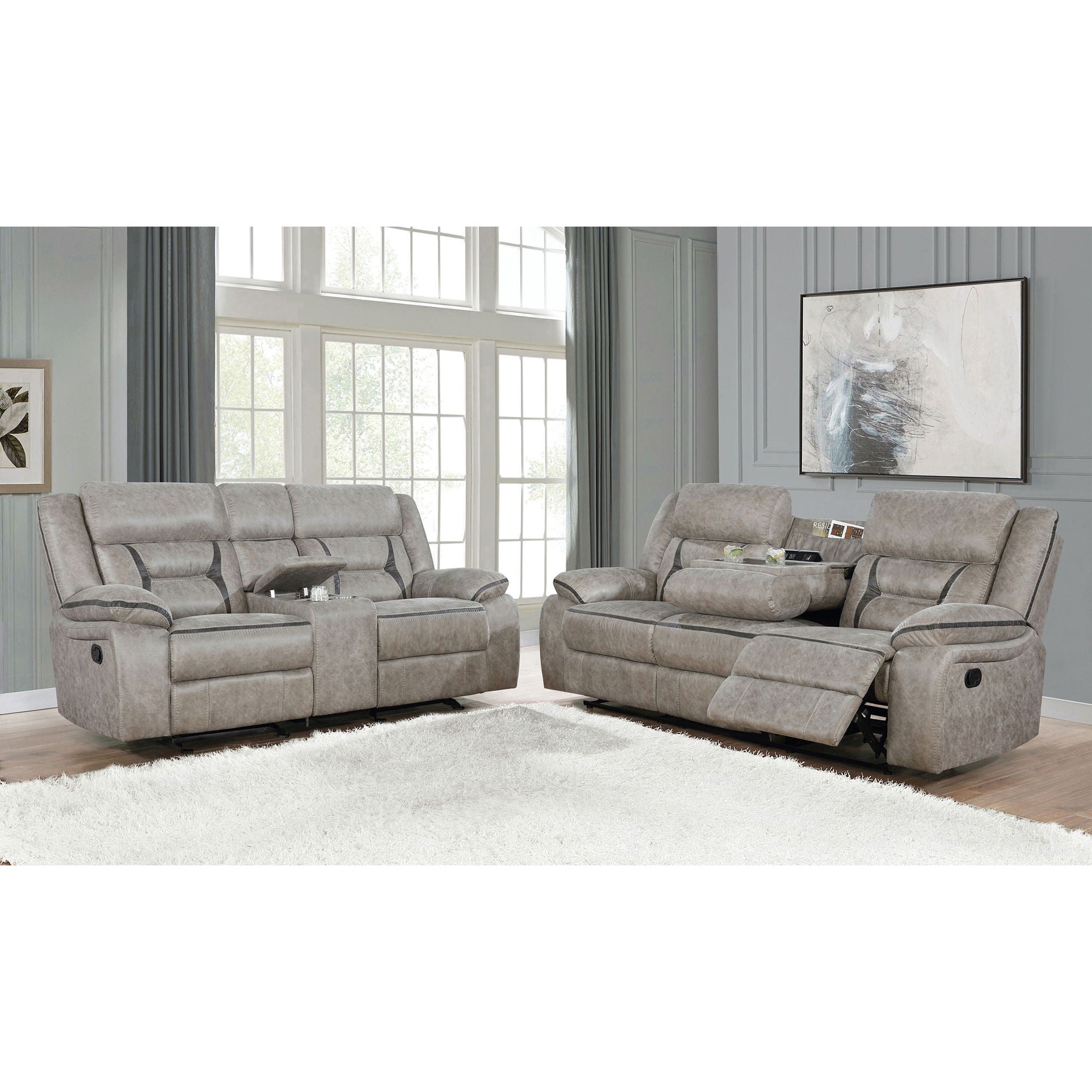 Brazelton - Pillow Top Arm Motion Living Room Set by HouseOfZazla