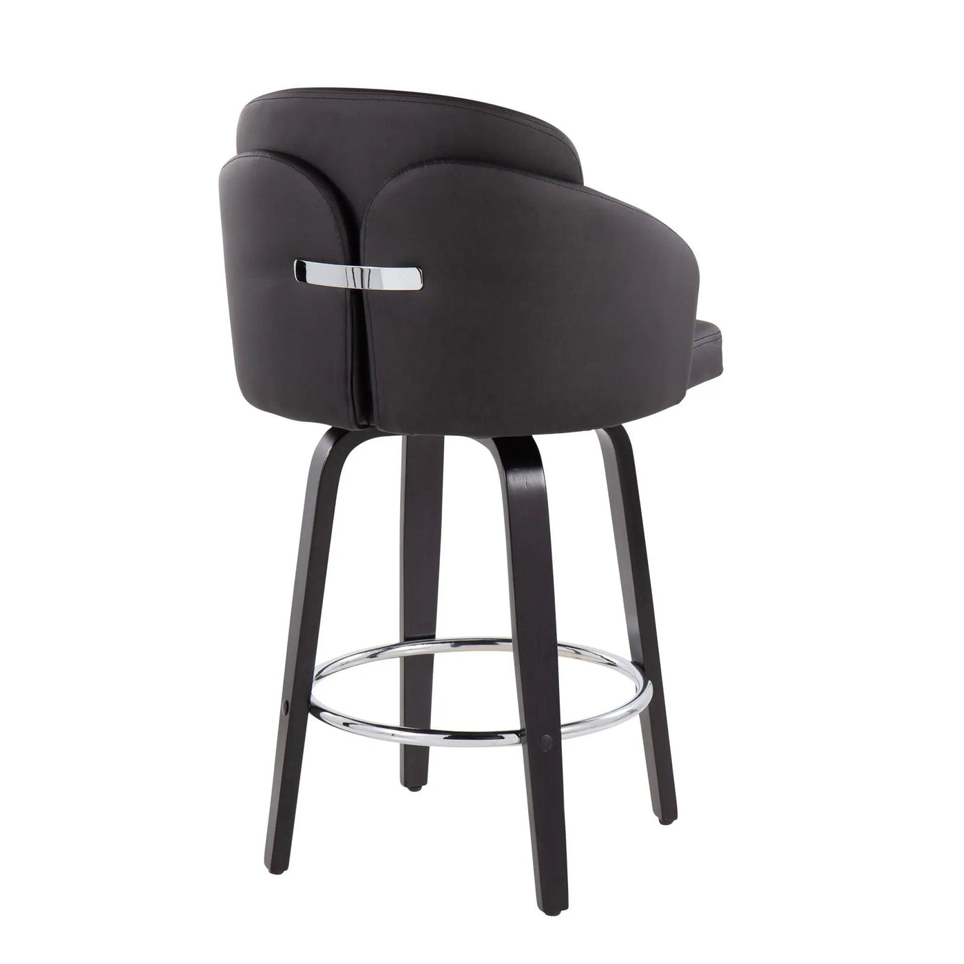 Dahlia - Contemporary Counter Stool Round Footrest (Set of 2) by HouseOfZazla