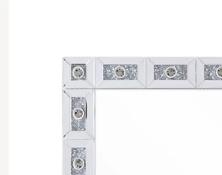 Noralie Mirrored & Faux Diamonds Accent Mirror by HouseOfZazla