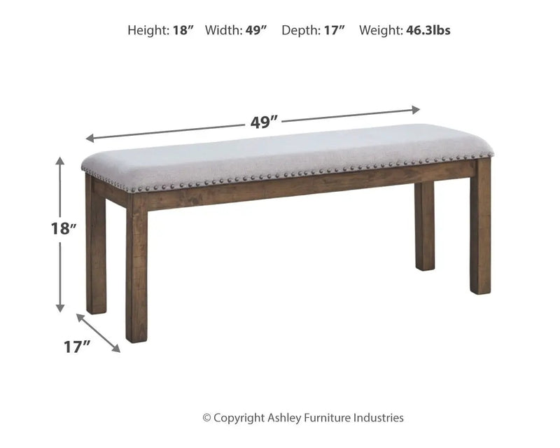Moriville - Upholstered Bench - Beige by Unique Piece Furniture