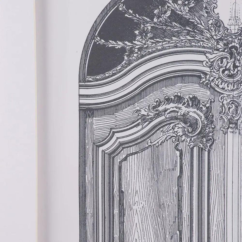 Fake Pencil Architectual Wall Art, Wall Decor Accent (Set of 2) - Silver by Unique Piece Furniture