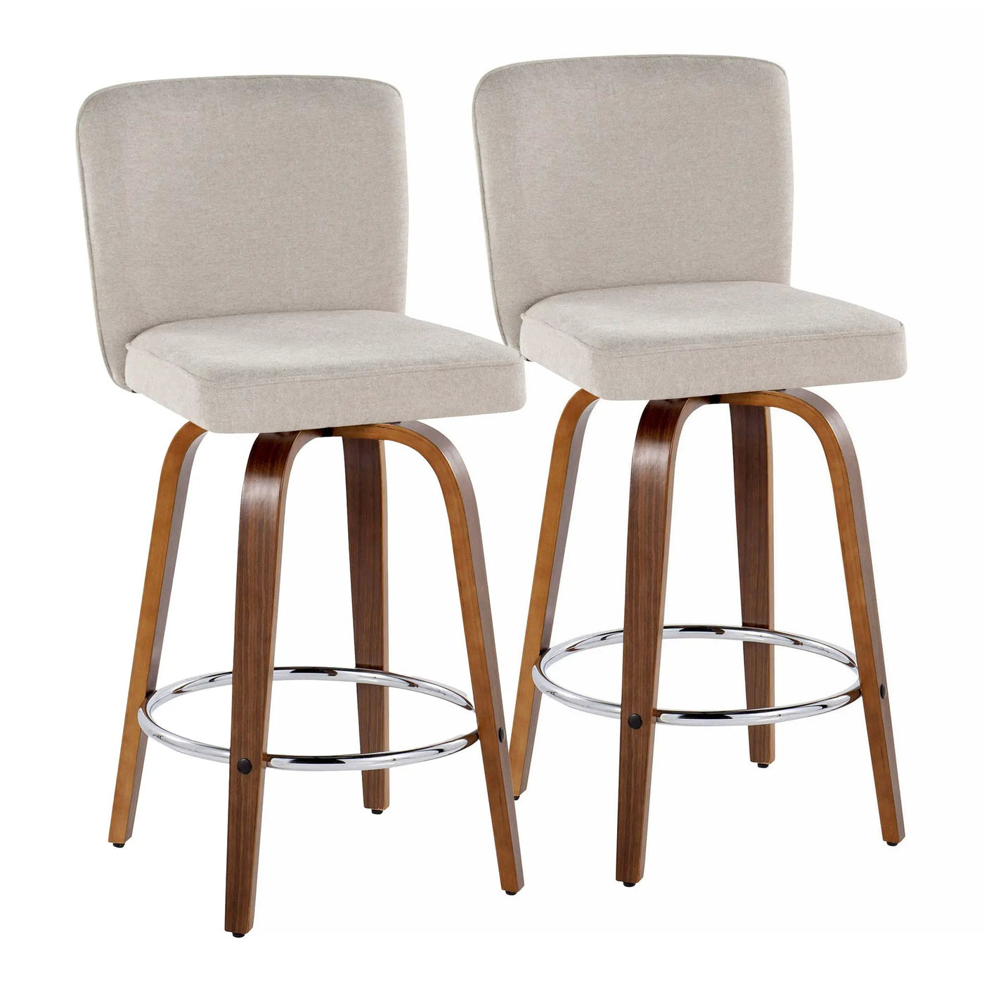 26" Contemporary Fixed-Height Counter Stool with Swivel by HouseOfZazla