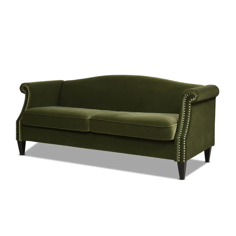 Elaine - Camel Back Small Space Sofa by HouseOfZazla