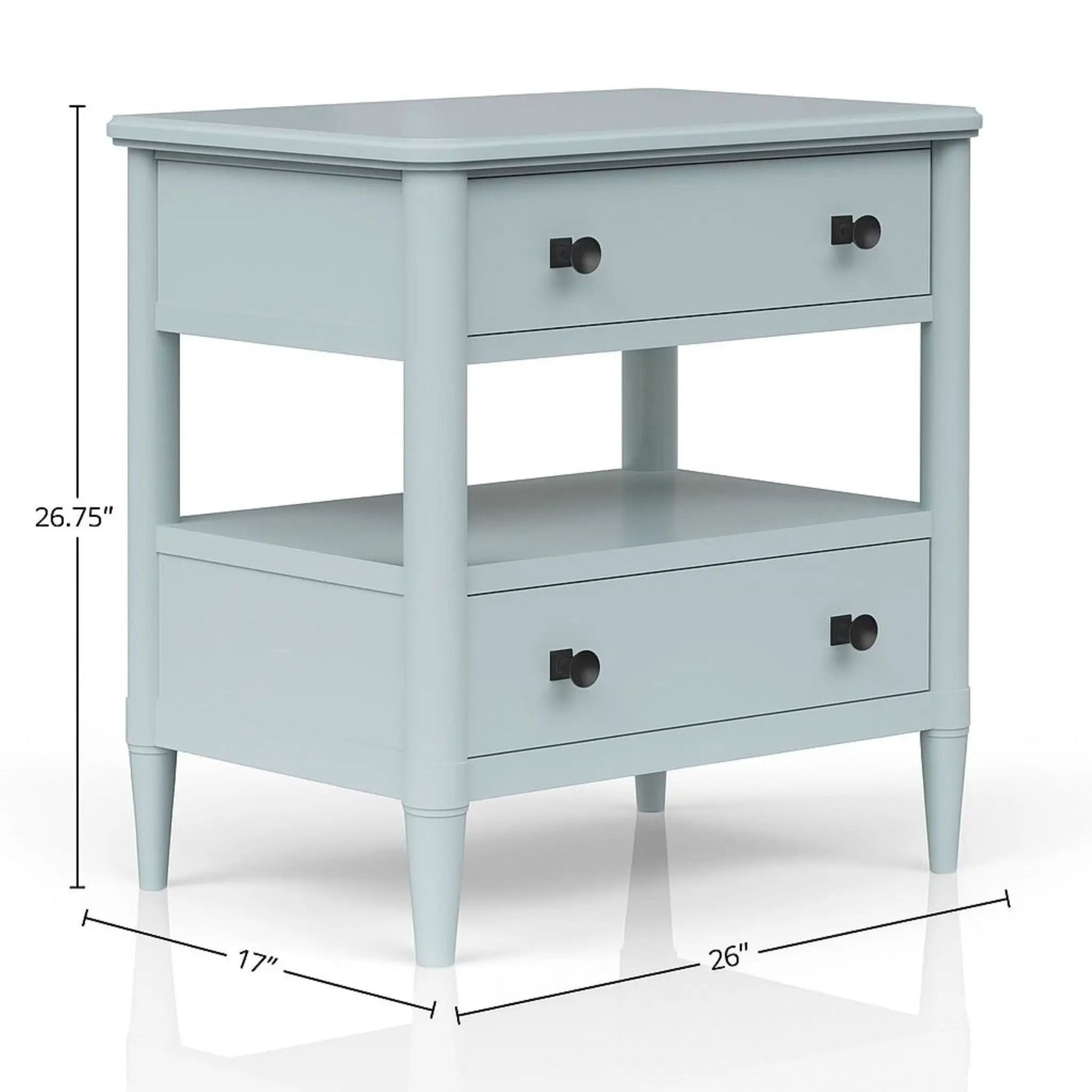 Open Nightstand With 2 Drawers by HouseOfZazla