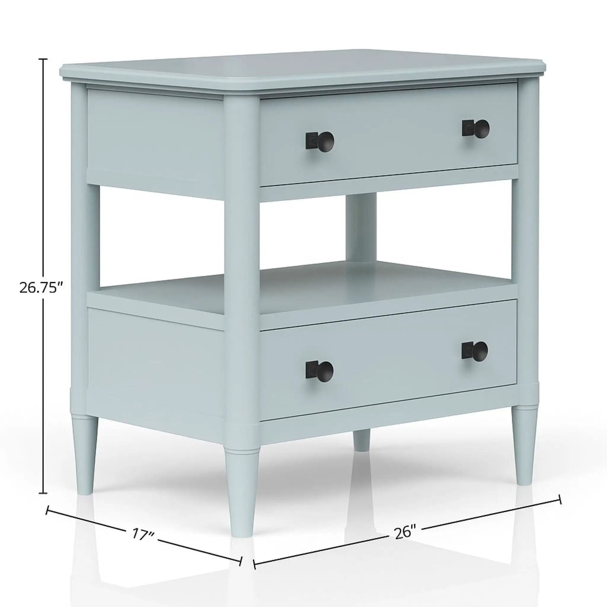 Open Nightstand With 2 Drawers by HouseOfZazla