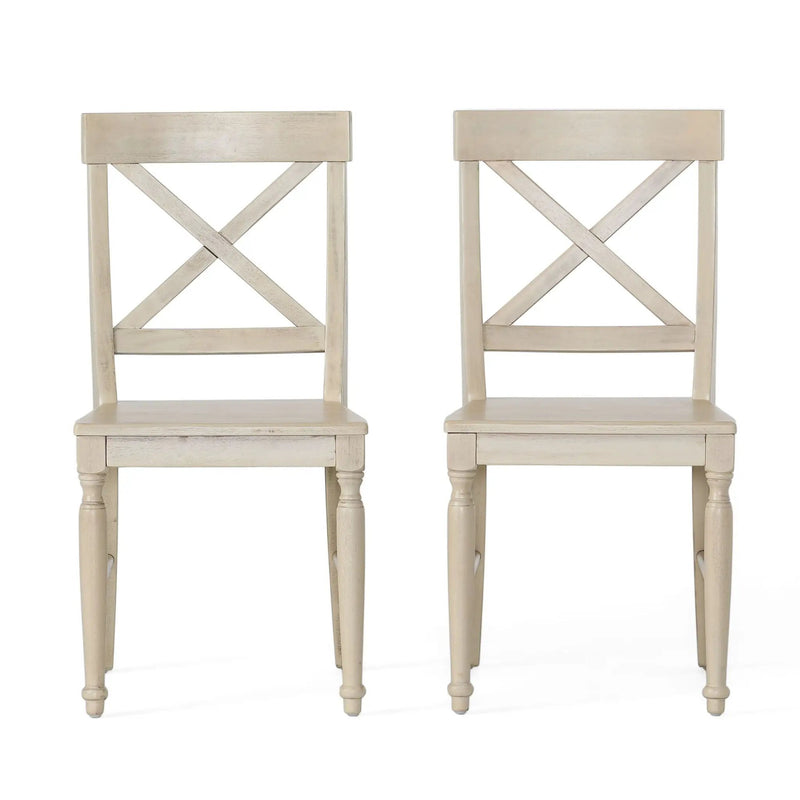 Dining Chair With X Shaped Back (Set of 2) by HouseOfZazla