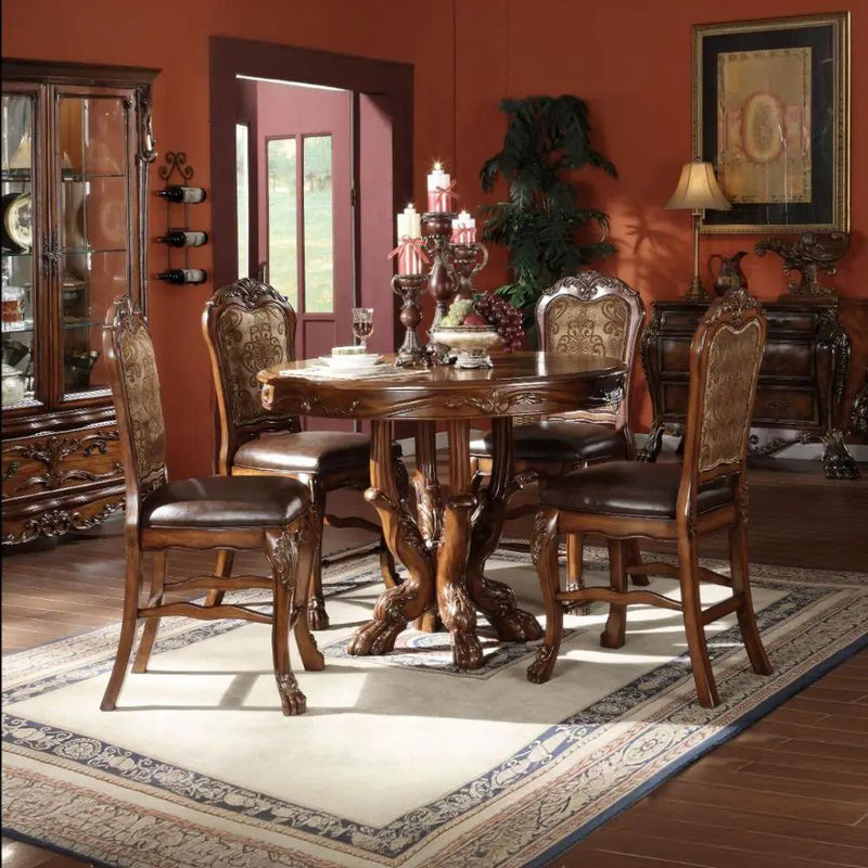 Dresden - Counter Height Table - Cherry Oak by Unique Piece Furniture