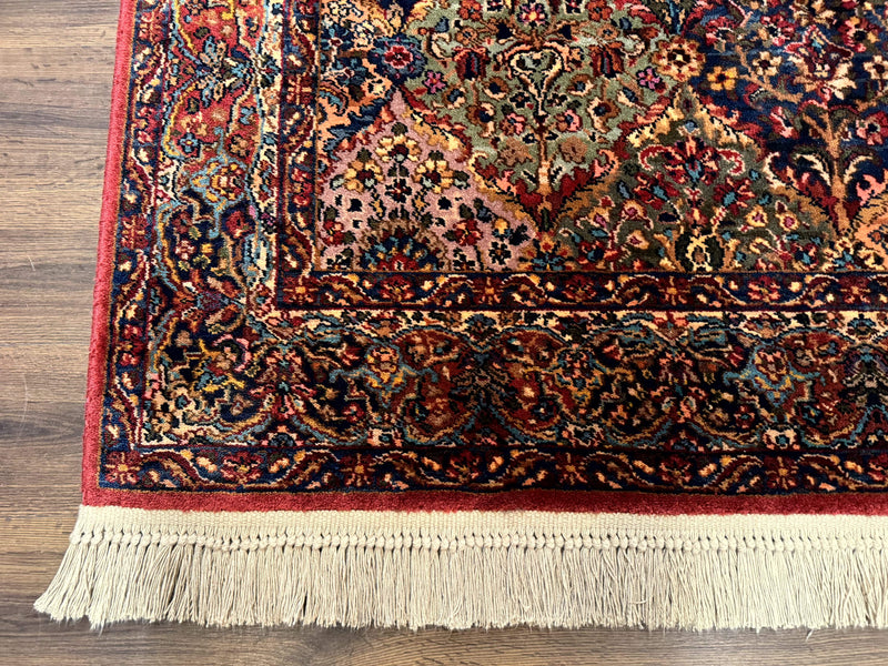 5.9 x 9 Karastan Rug Multicolor Panel Kirman #717, Original 700 Series, Wool by Jewel Rugs