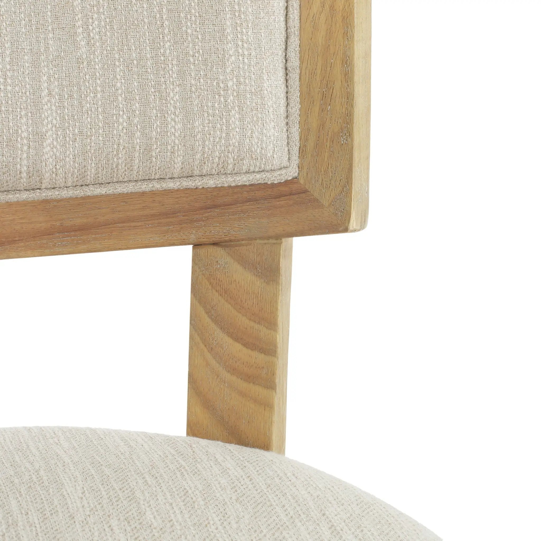Farmhouse Style Fabric Upholstered Side Dining Chair Set by HouseOfZazla