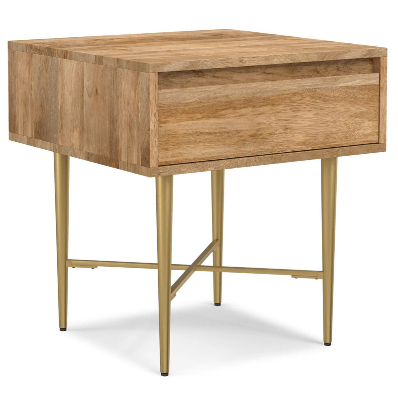 Fallon - End Table With Drawer - Natural by HouseOfZazla