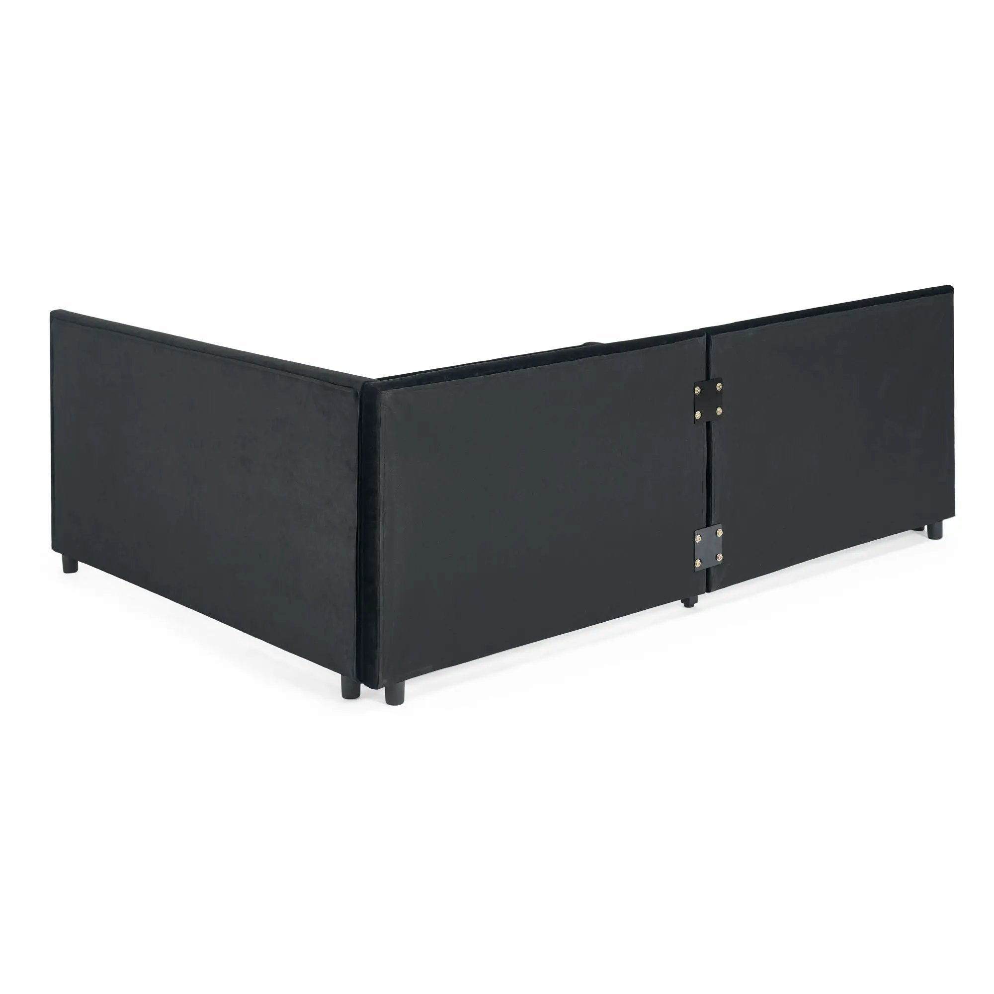 Upholstered Tufted Daybed Frame With Storage Drawers by HouseOfZazla