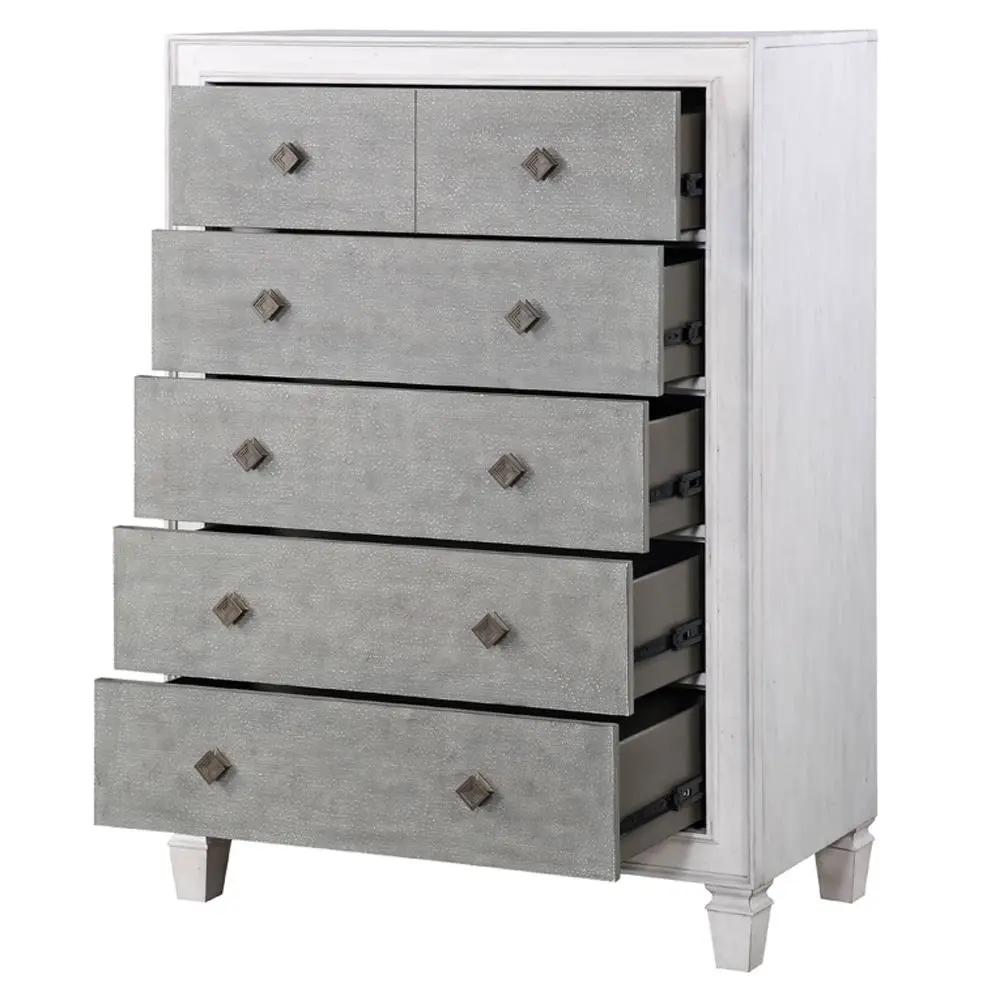 Katia - Chest - Rustic Gray & Weathered White by Unique Piece Furniture