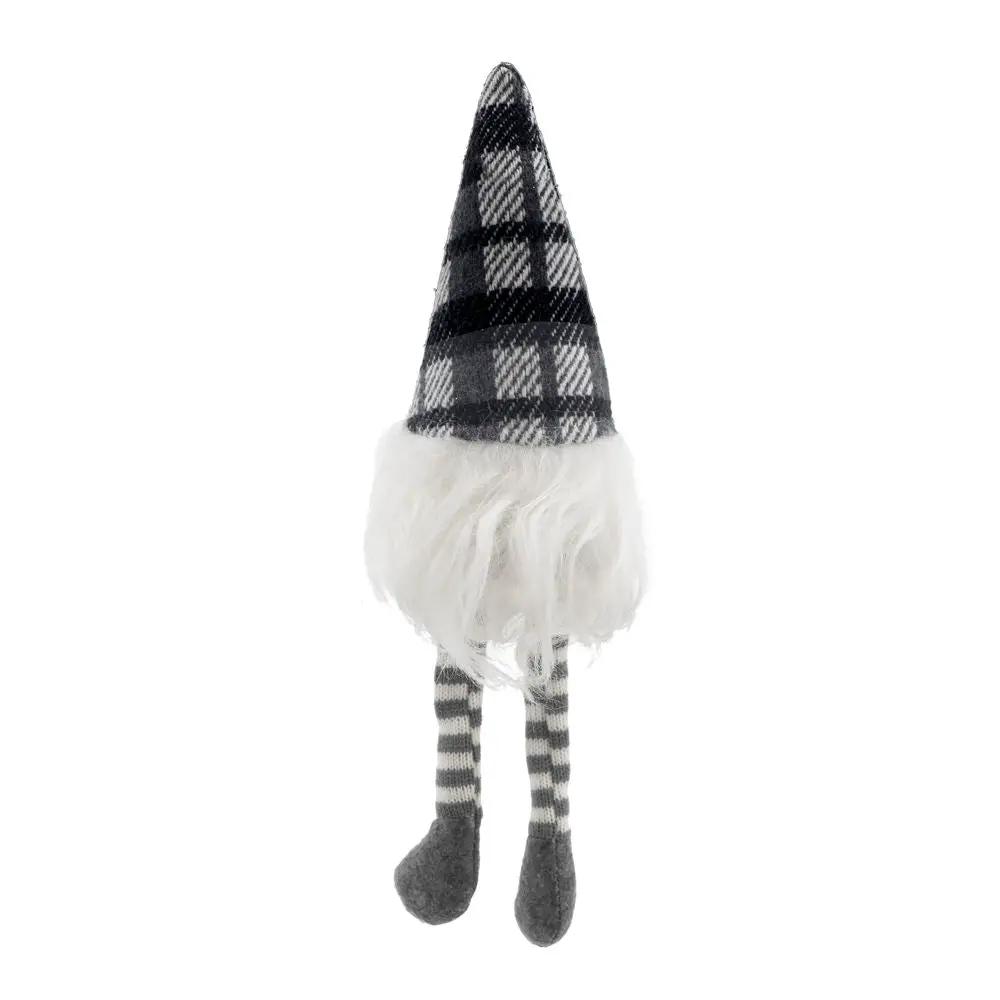 3 Pieces Sitting Gnome, Christmas Table Home Ornaments For Holiday Party Gifts - White / Gray by HouseOfZazla