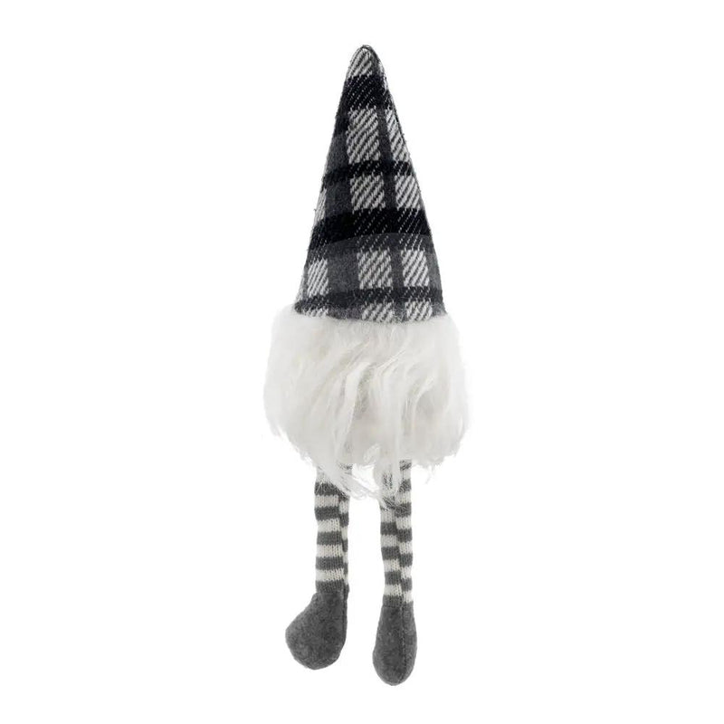 3 Pieces Sitting Gnome, Christmas Table Home Ornaments For Holiday Party Gifts - White / Gray by HouseOfZazla