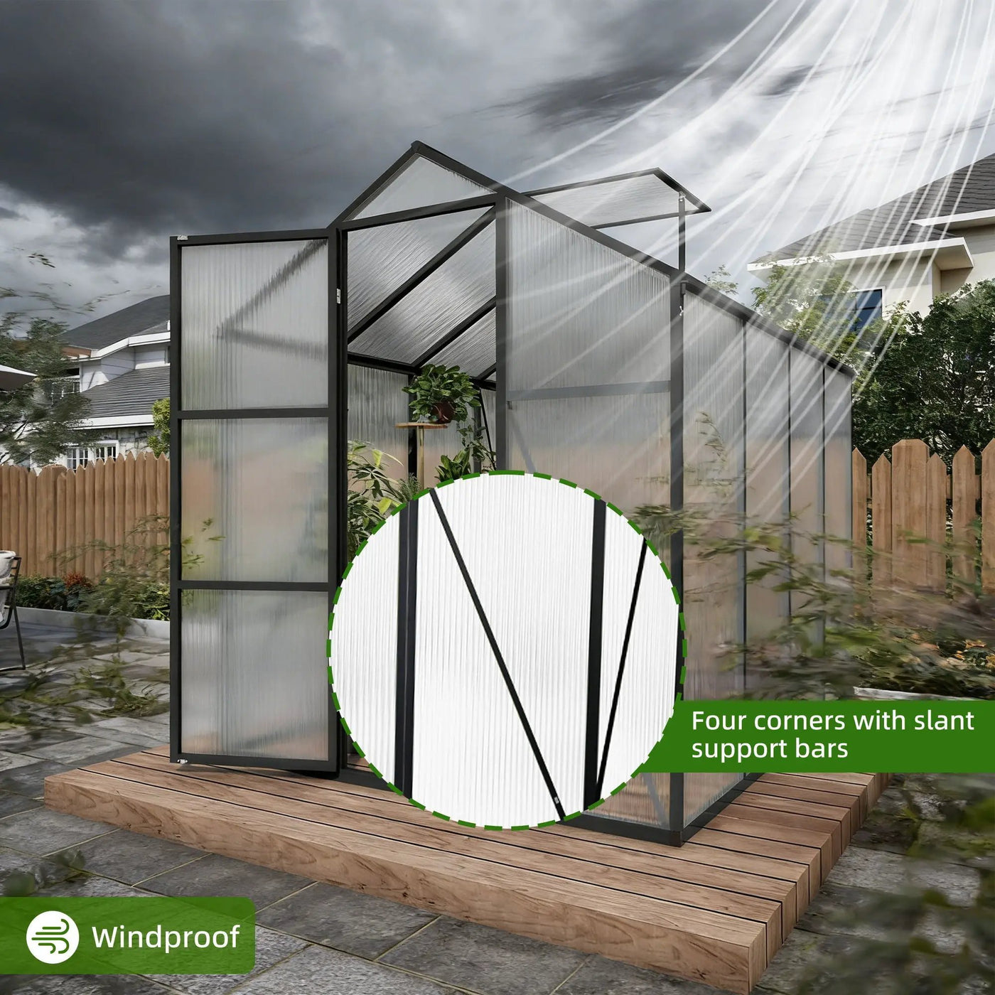Gain Height Windproof house With Raised Base by HouseOfZazla