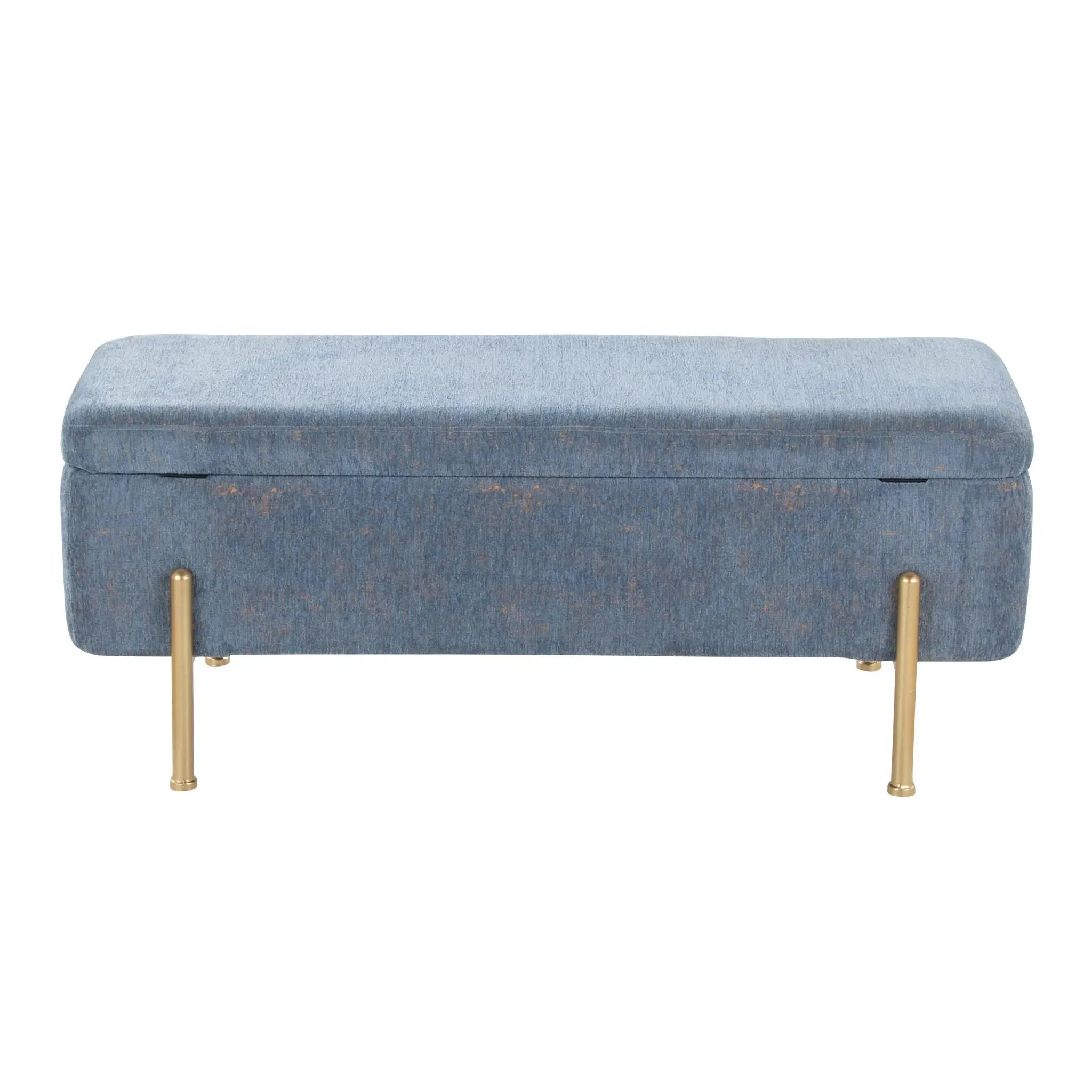 Daniella - Contemporary Bench - Gold / Blue by Unique Piece Furniture