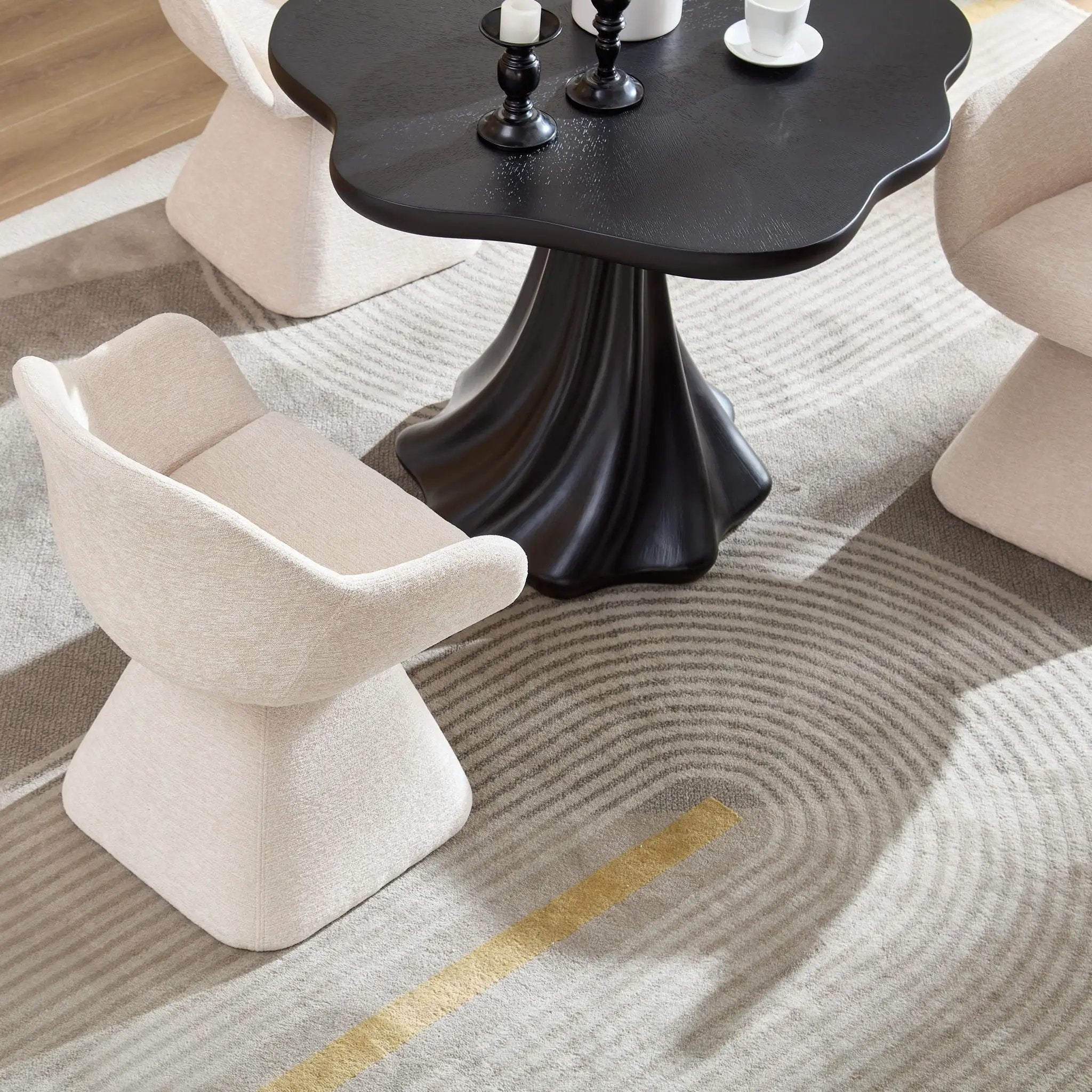180° Rotating Accent Chair For Living Room - Beige by HouseOfZazla