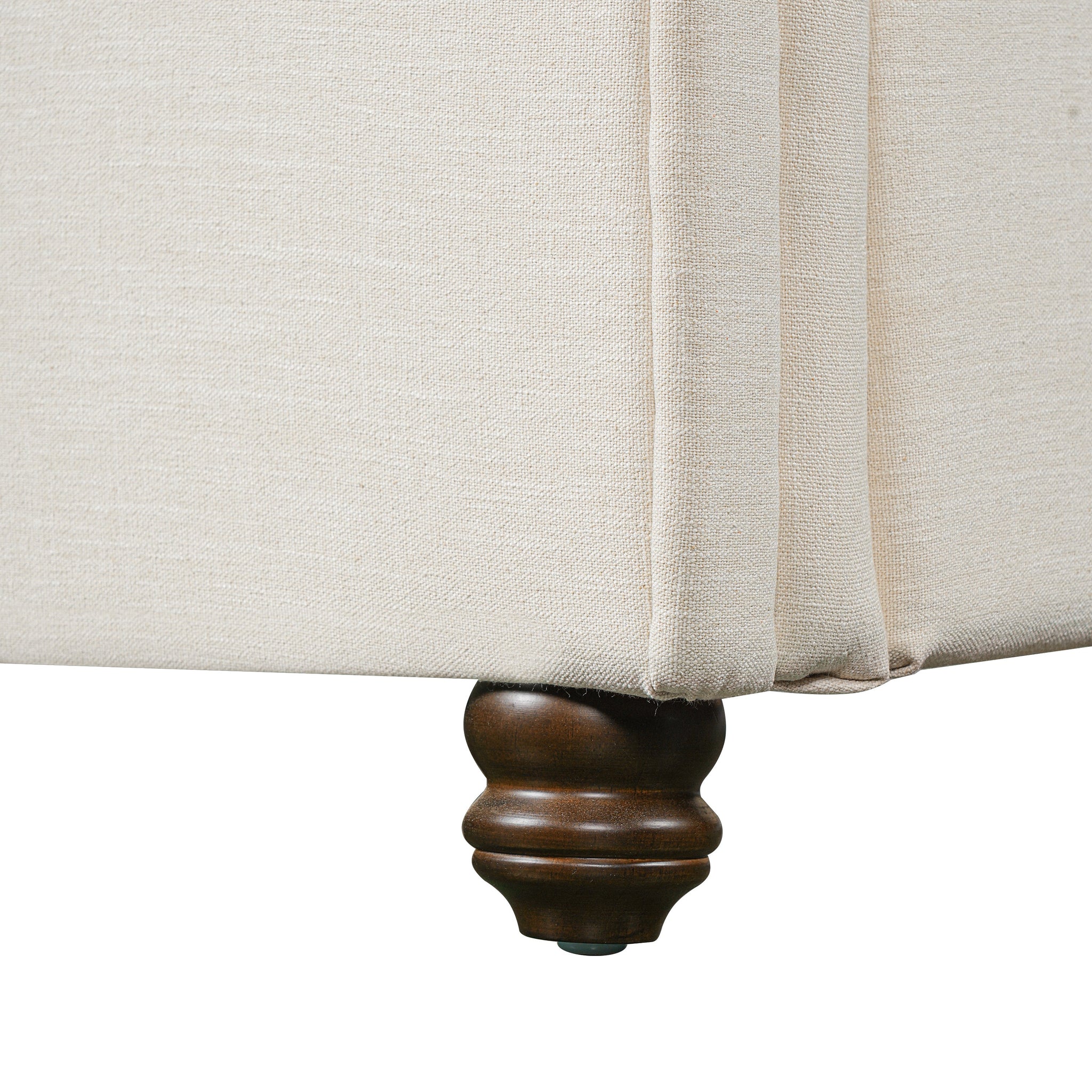 Queen Size Upholstered Bed Frame With Linen Fabric by HouseOfZazla