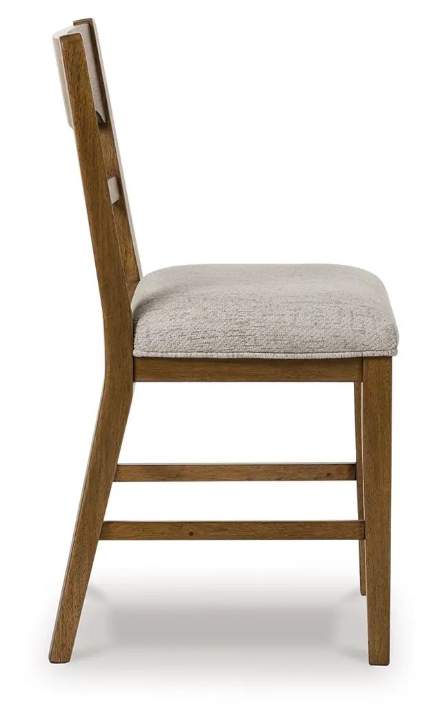 Cabalynn - Upholstered Barstool (Set of 2) - Oatmeal / Light Brown by Unique Piece Furniture