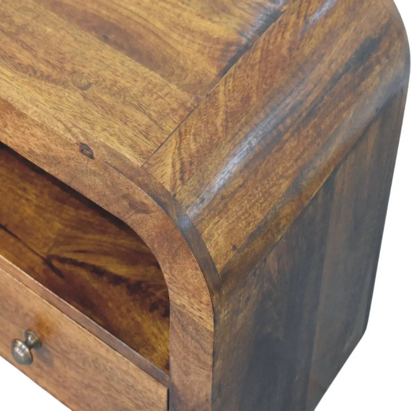 Darcy - Nightstand With Drawer And Open Shelf - Brown by HouseOfZazla