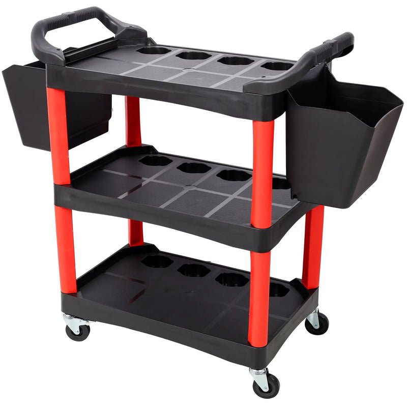 3 Tier Rolling Auto Detail Cart With Wheels by HouseOfZazla