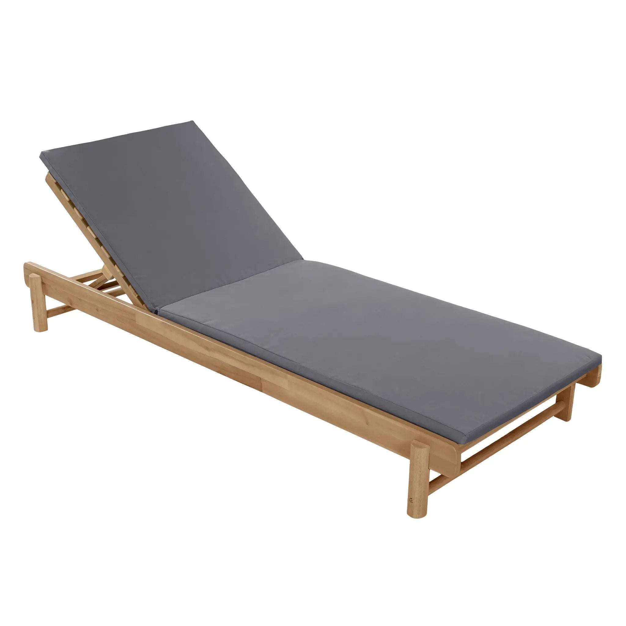 Light Teak Acacia Wood Chaise Lounge Set by HouseOfZazla