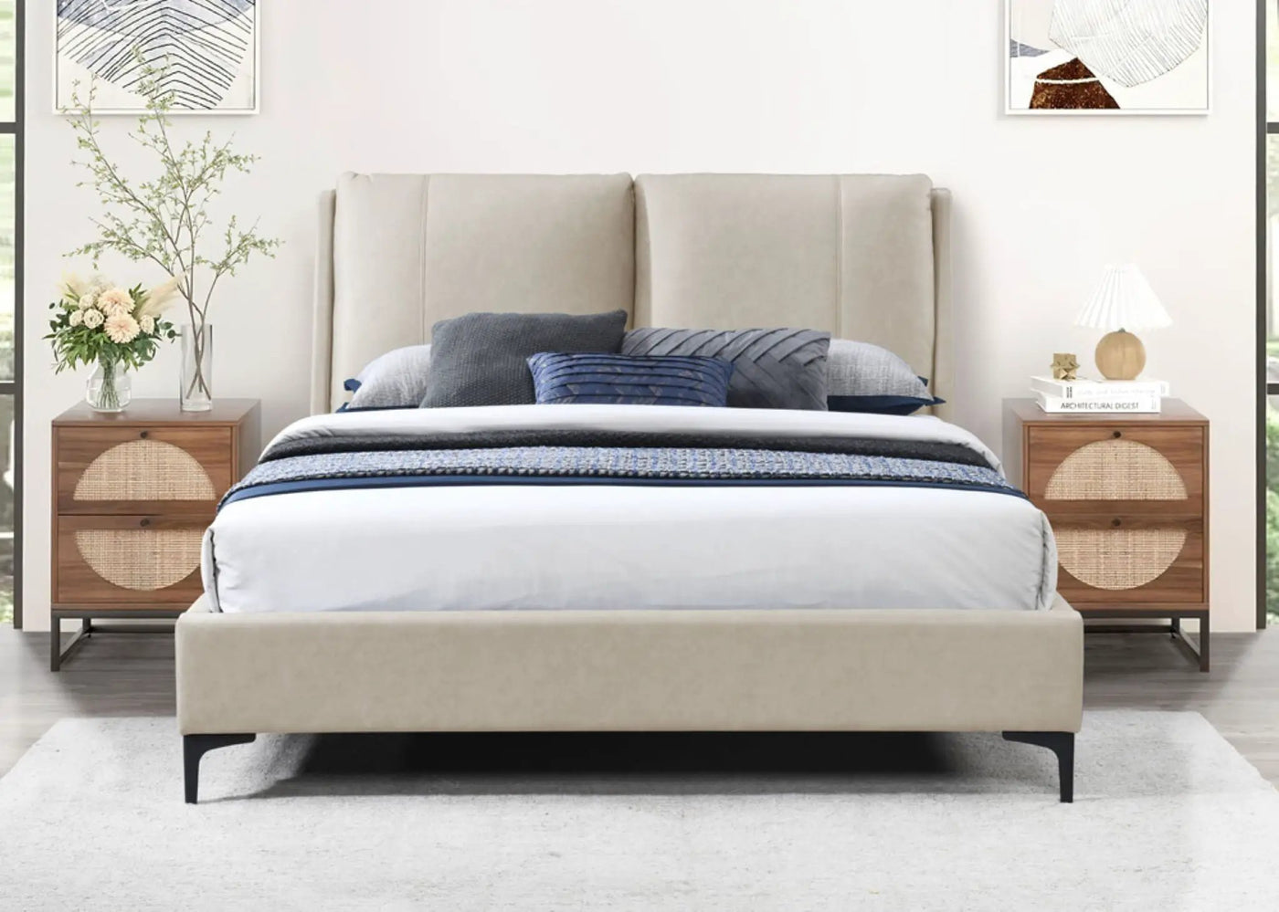 Fully Upholstered Bed by HouseOfZazla