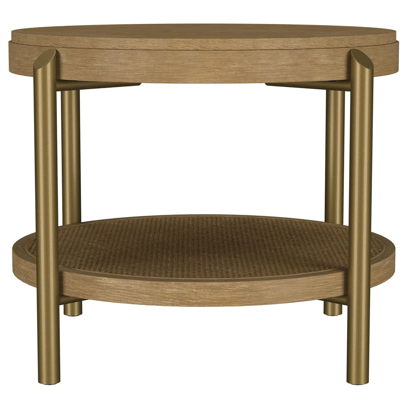 Benson - Round Table With Storage Shelf by HouseOfZazla