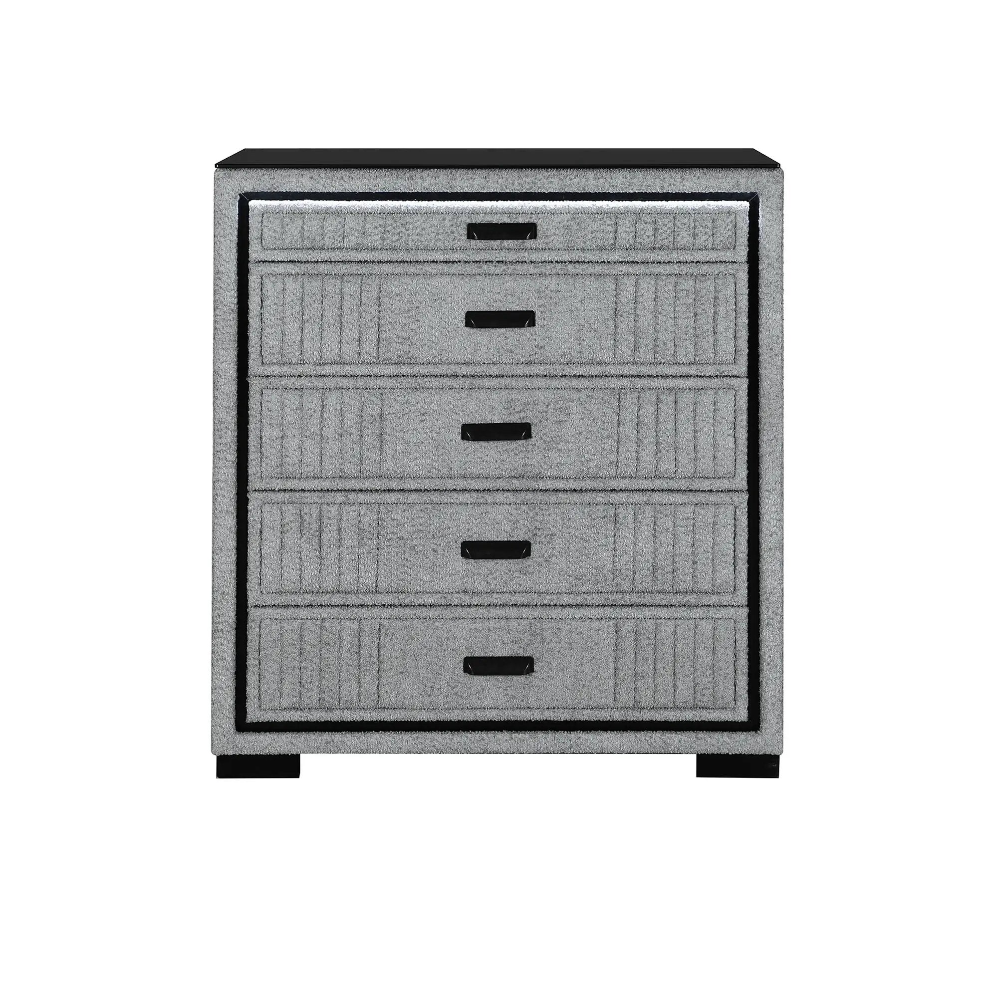 Isaiah - Upholstered Chest With LED Lighting by Unique Piece Furniture