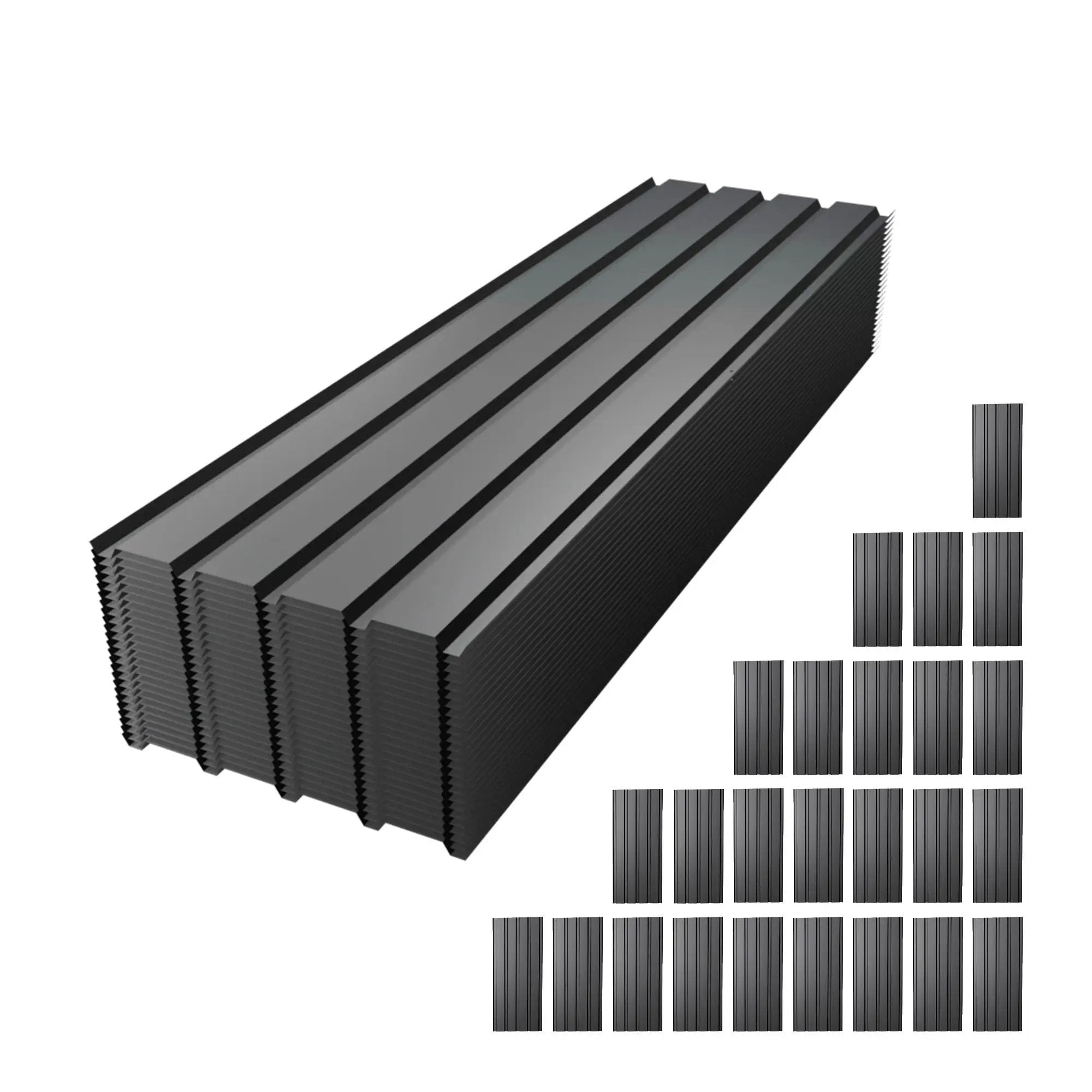 Metal Roof Panel Length 61IN Galvanized Roof Panels by HouseOfZazla