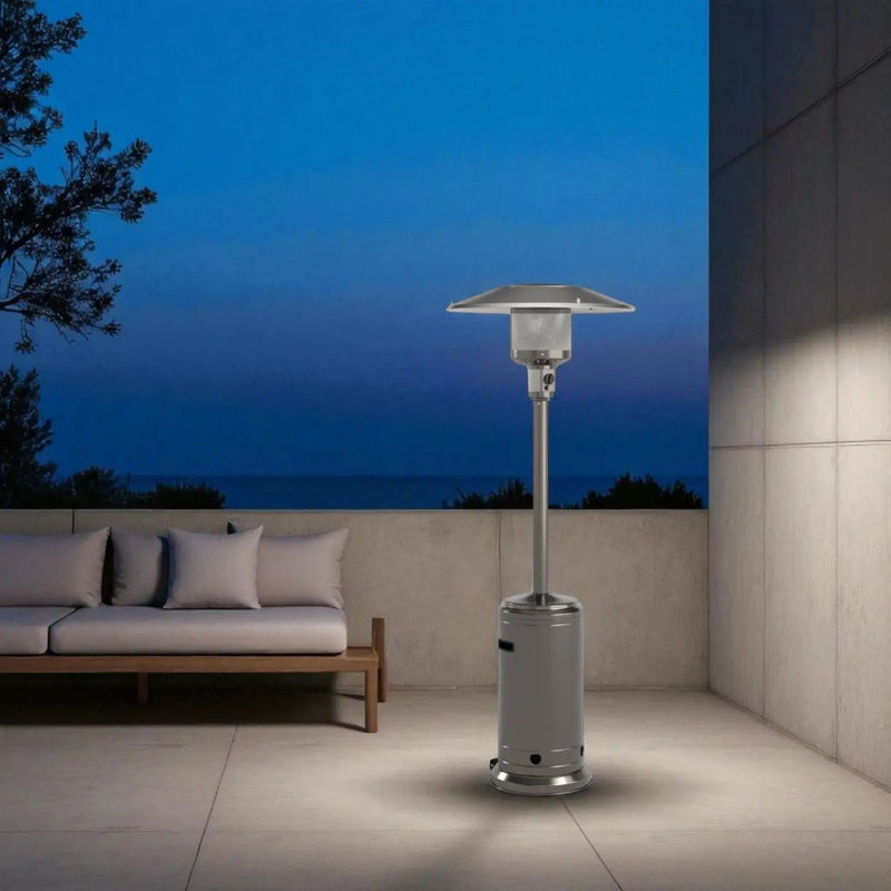 46000 Btu Propane Patio Heater - Steel Gray by Unique Piece Furniture