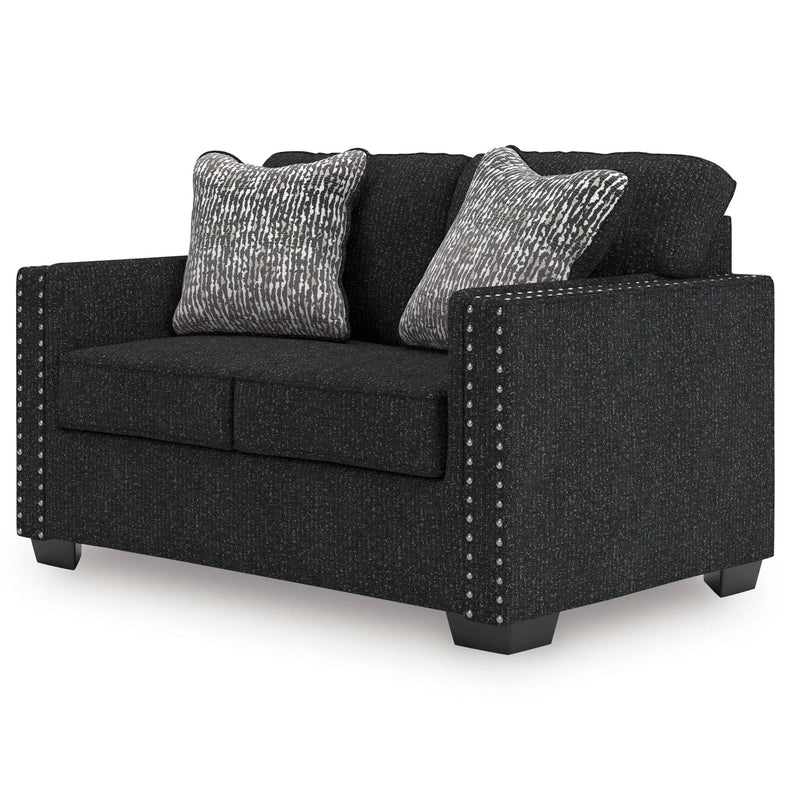 Jasmine Peaks - Loveseat - Coal by Unique Piece Furniture