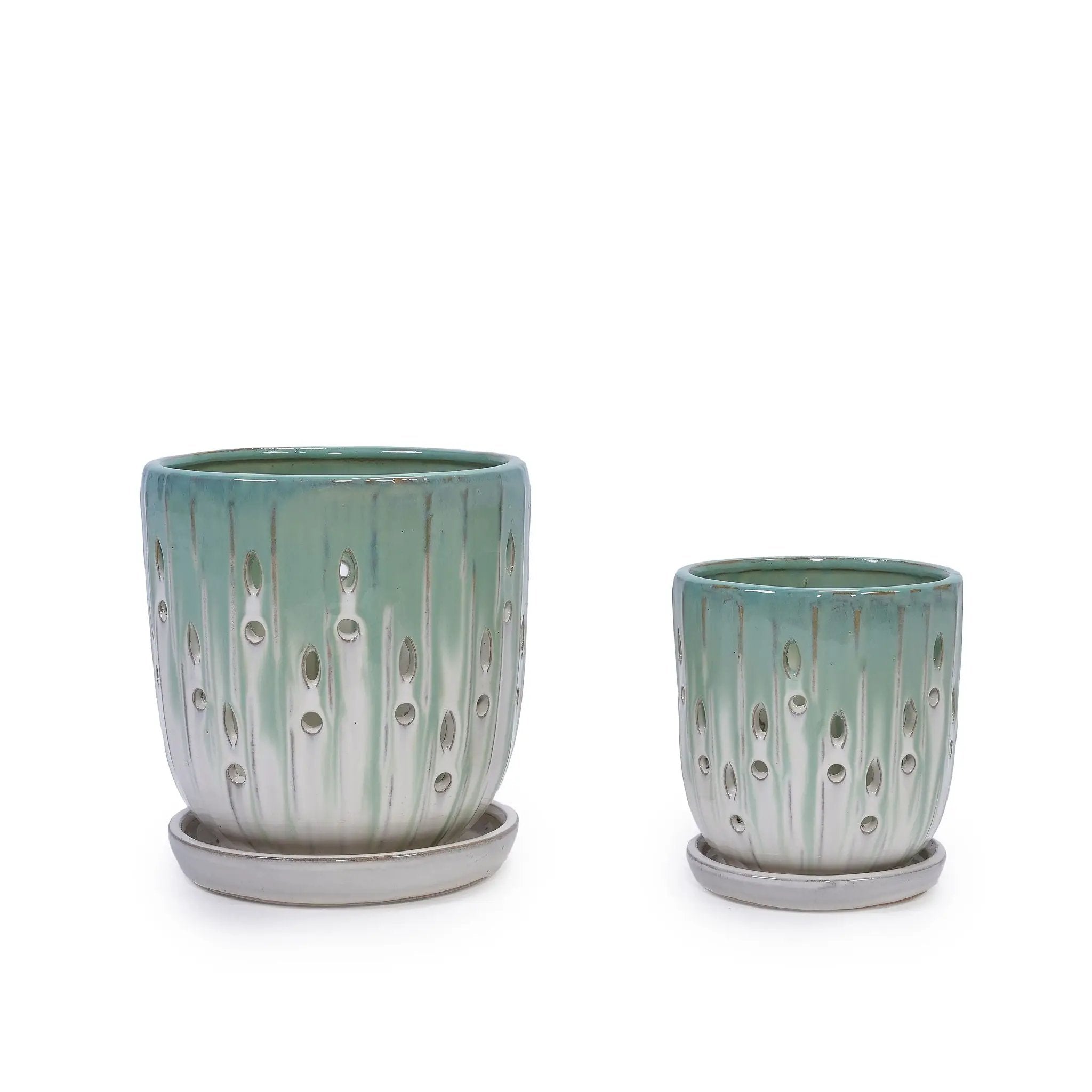 Flowerpot With Drainage Hole (Set of 2) by HouseOfZazla