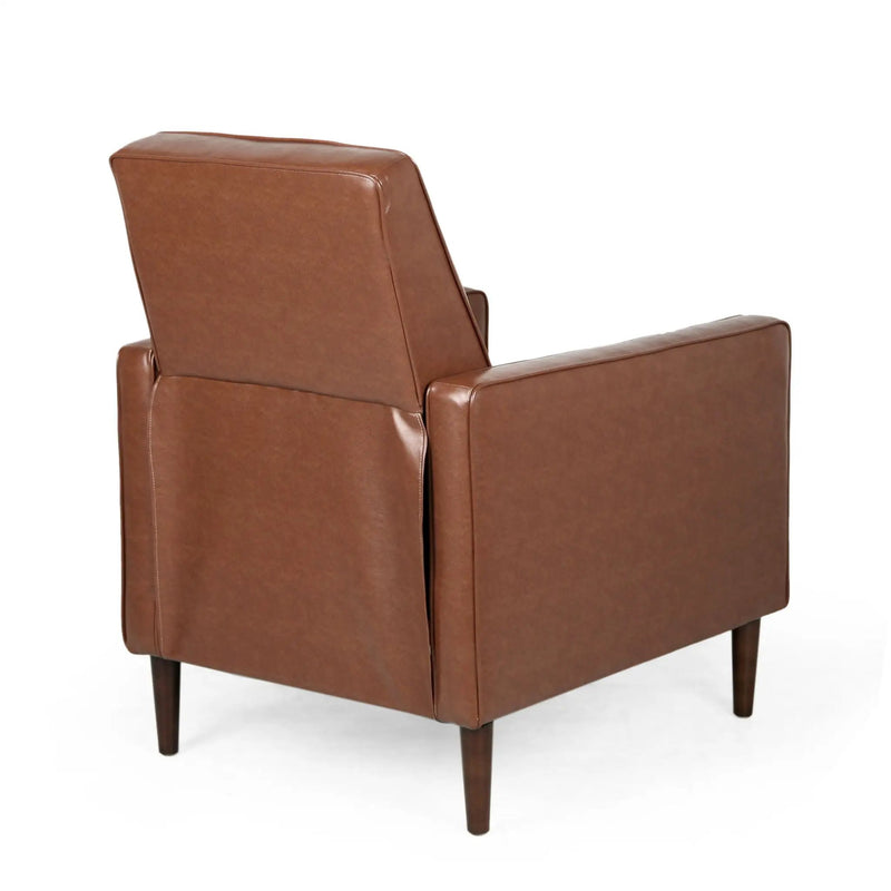 Mid-Century Modern Recliner With Button Tufted Waffle Stitch by HouseOfZazla