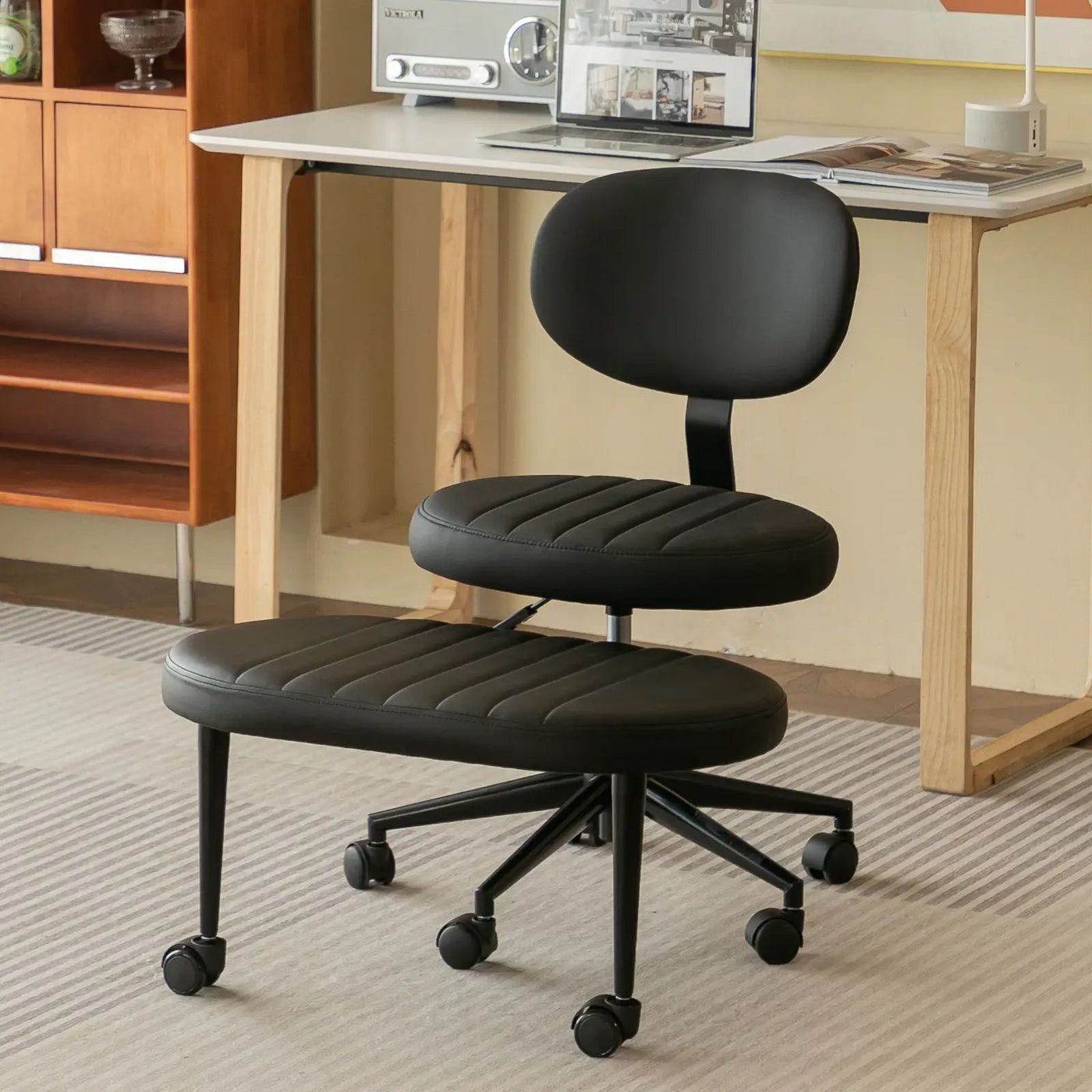 Ergonomic Cross Legged Office Chair With Back Support by HouseOfZazla