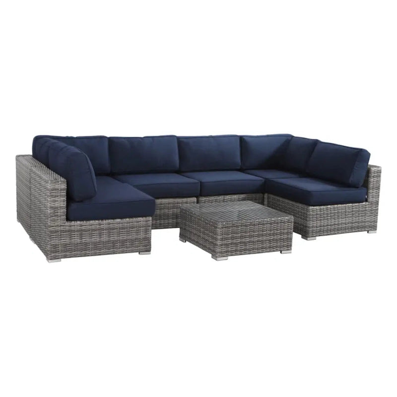 Seating Set With Cushions Handcrafted Wicker Design by Unique Piece Furniture