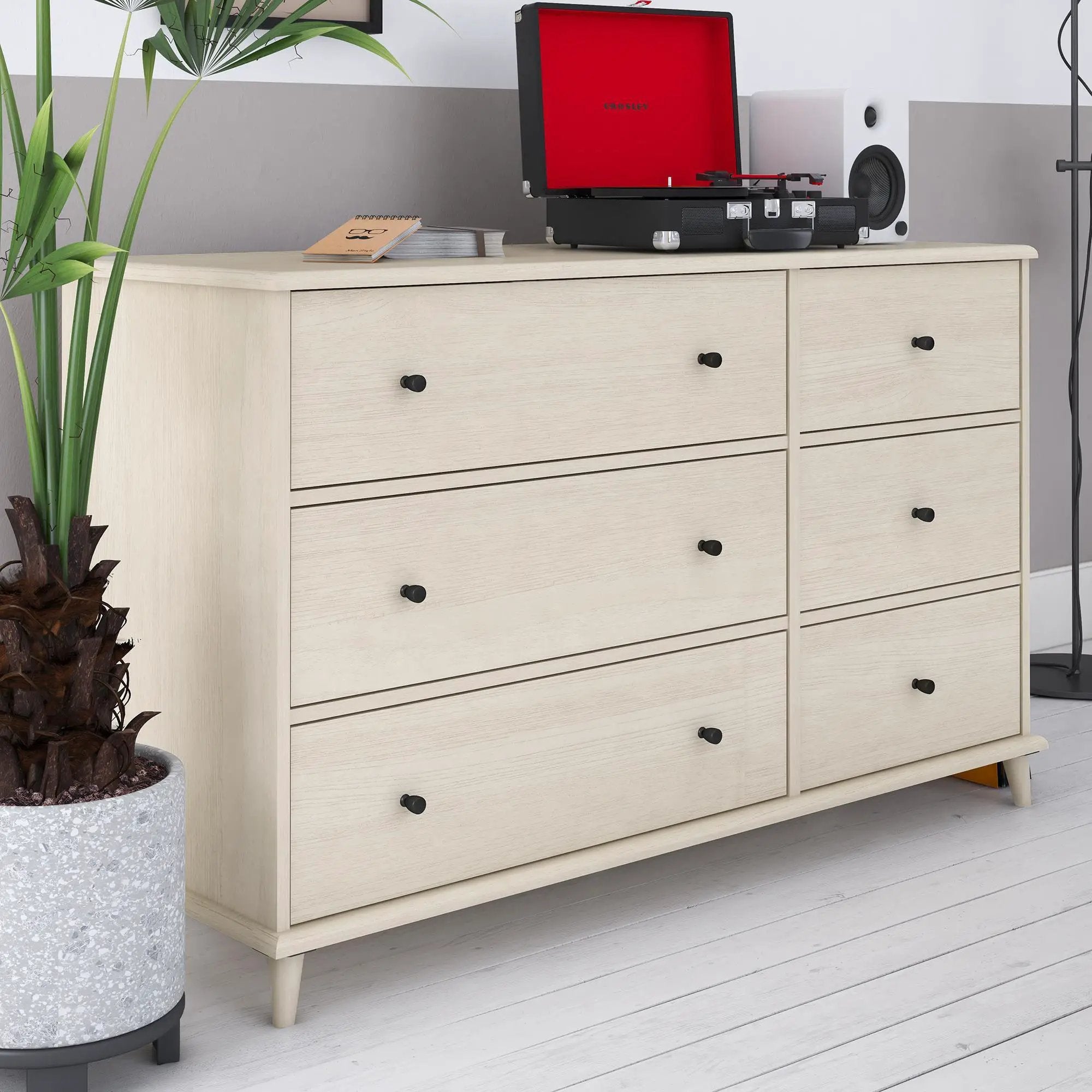Farnsworth - 6 Drawer Dresser - Ivory by Unique Piece Furniture