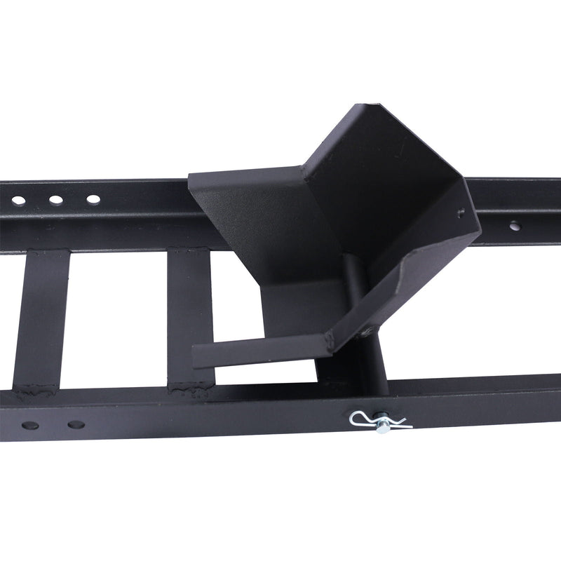 Heavy Duty Adjustable Motorcycle Stand / Wheel Chock 1800 Lb Capacity - Black by HouseOfZazla