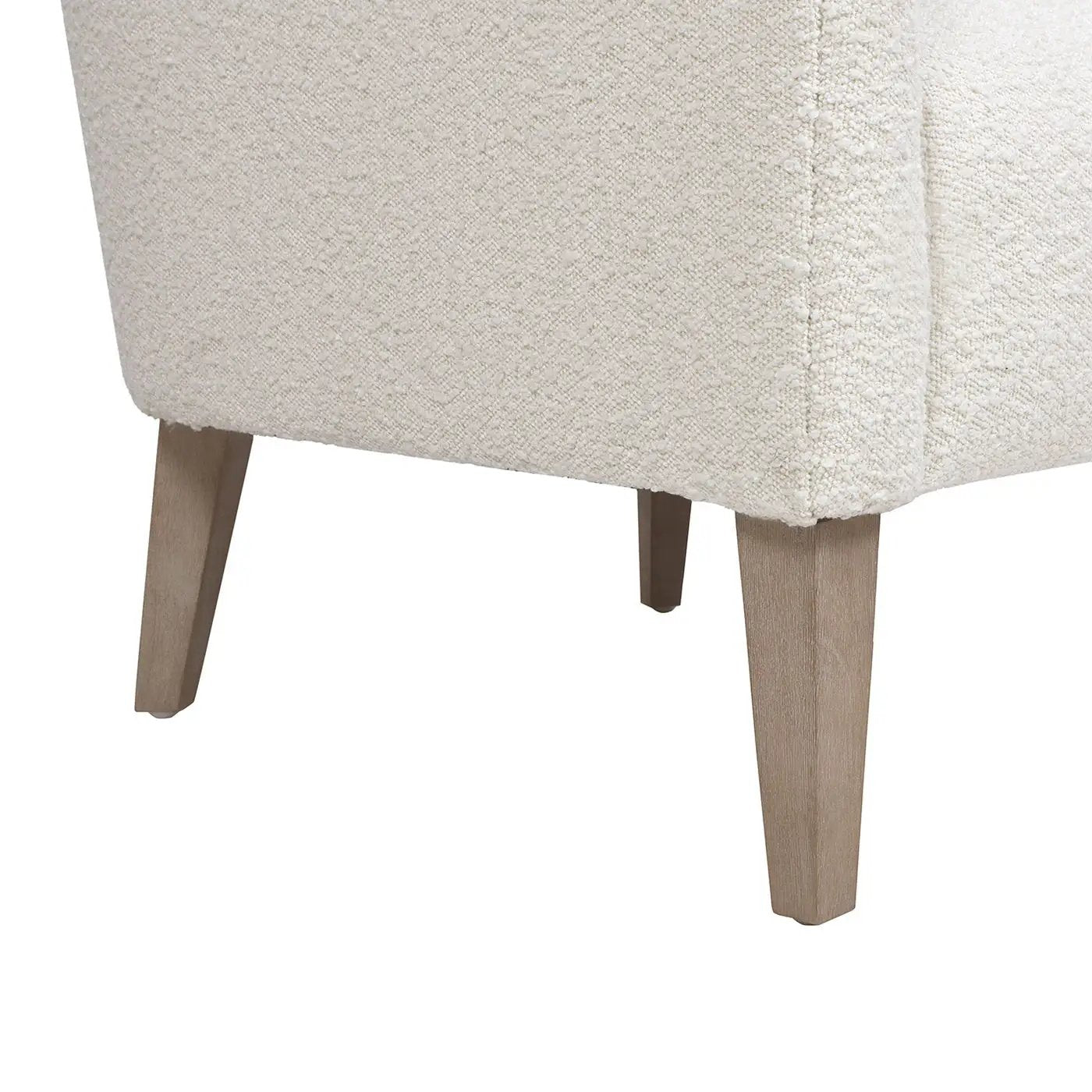 Nimbus - Curved Accent Chair - Ivory White by Unique Piece Furniture