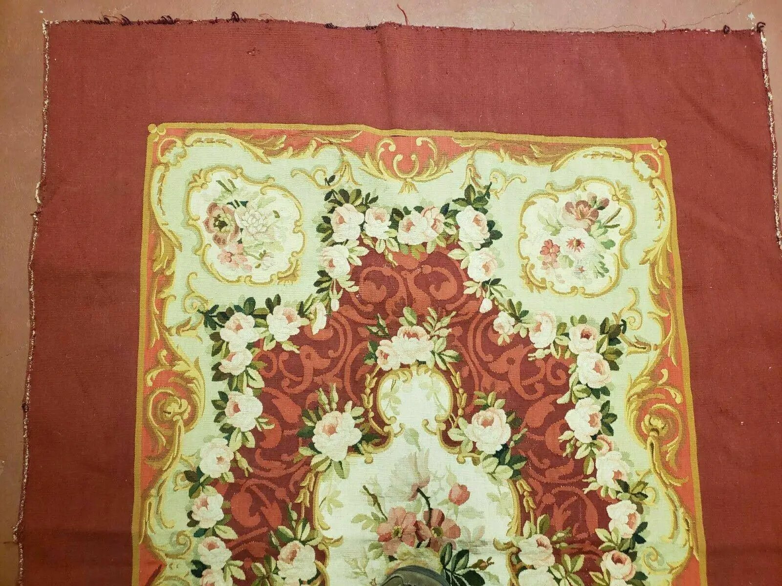 3' X 5' Antique Handmade French Aubusson Weave Savonnerie Needlepoint Rug Nice by Jewel Rugs
