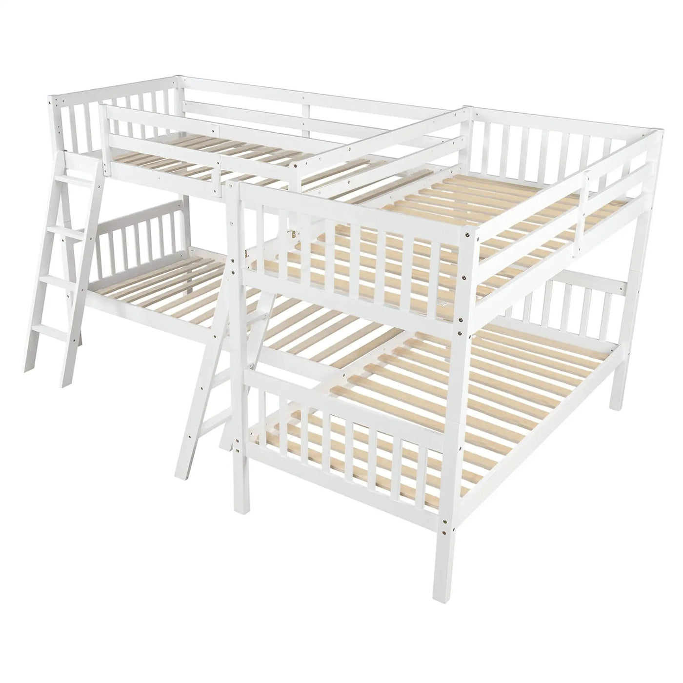 L Shaped Bunk Bed With Ladder by Unique Piece Furniture