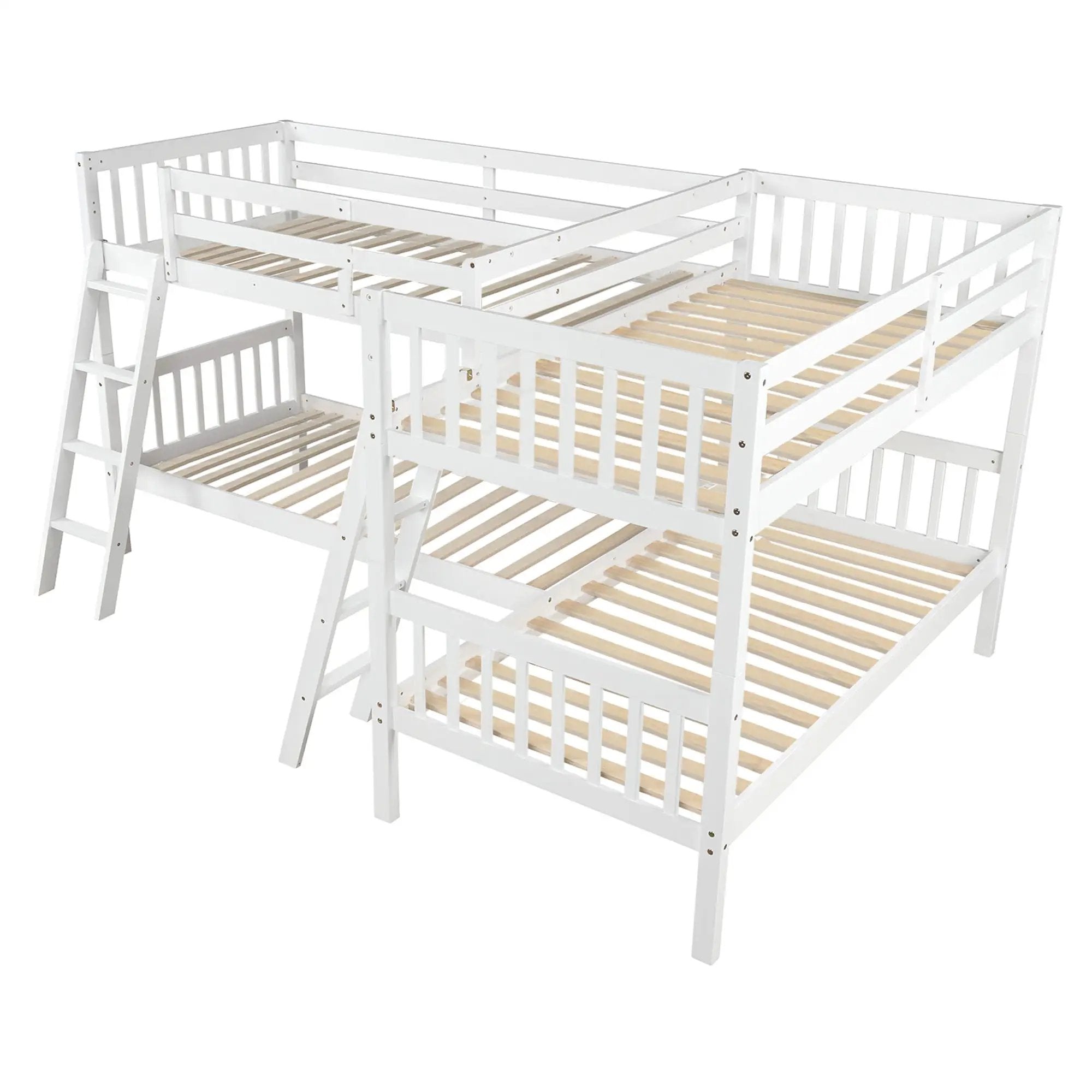 L Shaped Bunk Bed With Ladder by Unique Piece Furniture