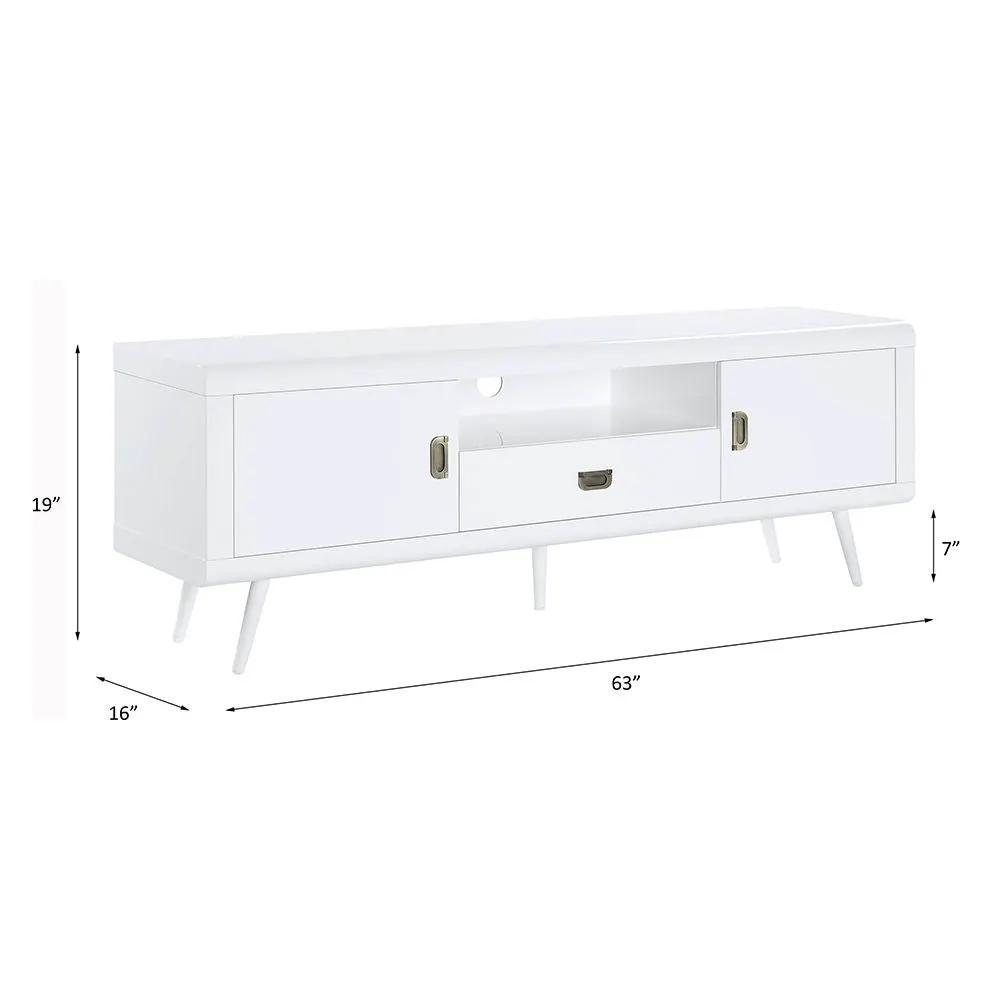 Pagan - TV Stand - White High Gloss by Unique Piece Furniture