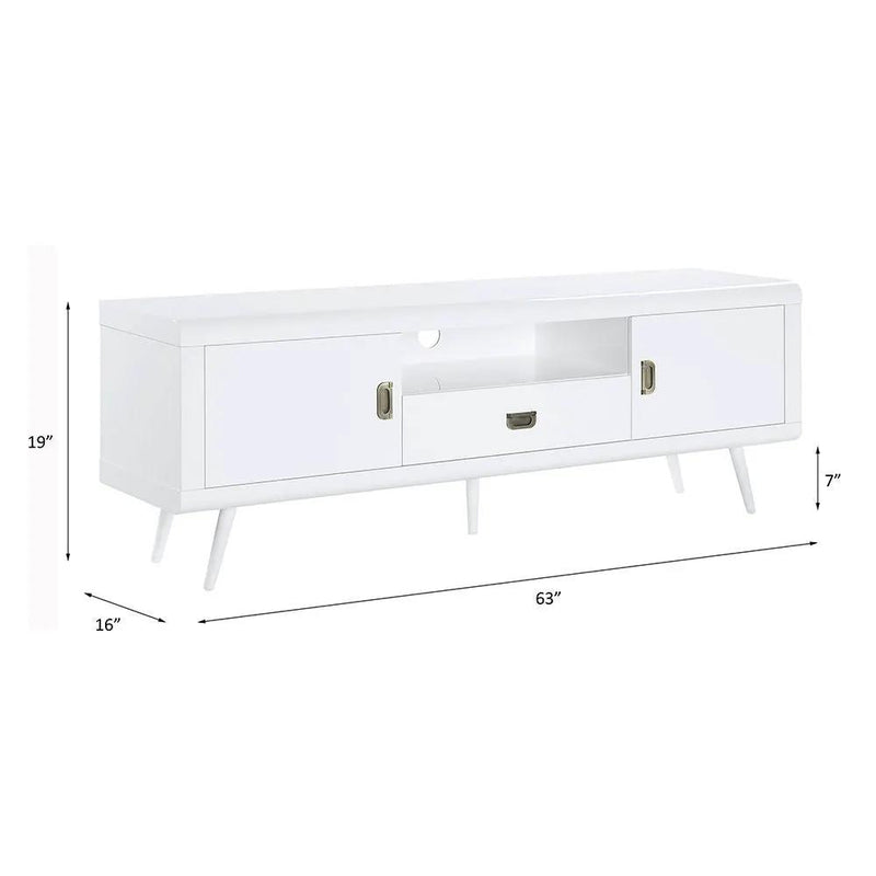 Pagan - TV Stand - White High Gloss by Unique Piece Furniture