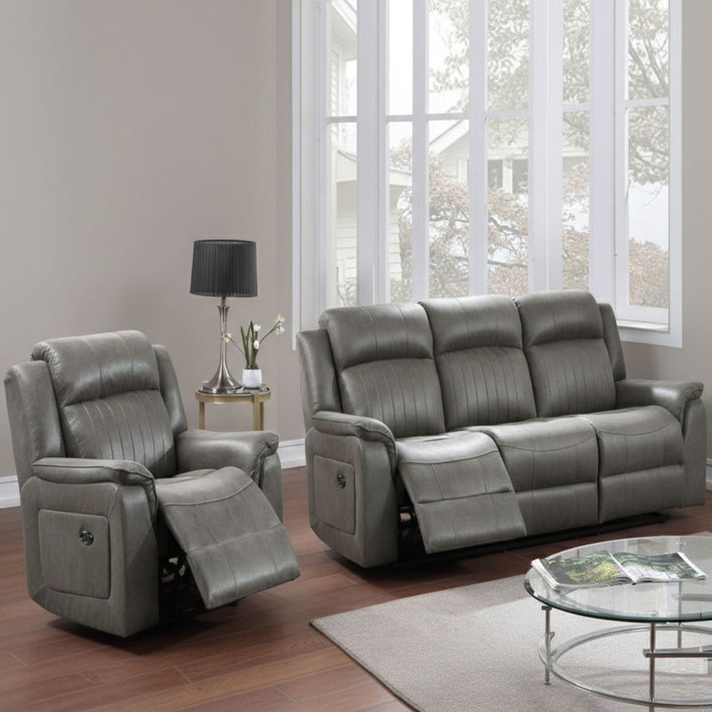 Contemporary Living Room Set, Horizontal And Vertical Tufting by HouseOfZazla