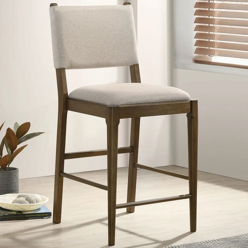 Crispin - Upholstered Counter Side Chair (Set of 2) - Brown