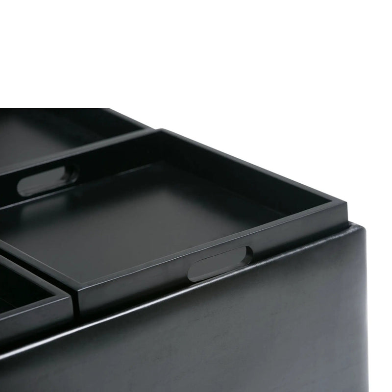 Avalon - Square Coffee Table, Storage Ottoman by HouseOfZazla