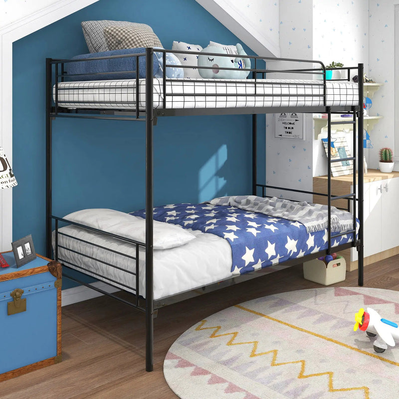 Space Saving Bunk Bed With Metal Frame And Ladder by Unique Piece Furniture