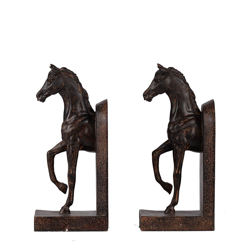 S/2 5x4x10.5' Trotting Horse Bookends by HouseOfZazla